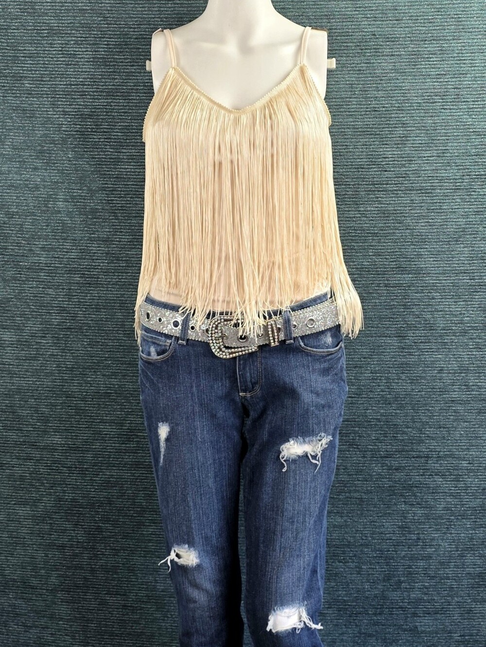 Western Boho Cowgirl Fringe Camisole Top - Picture 8 of 10